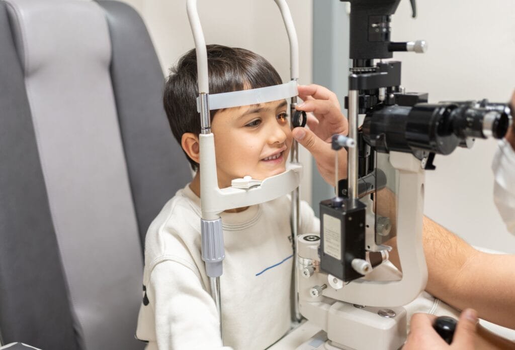 oogonderzoek kinderen spleetlamp